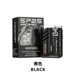 一次性電子煙 SP2 MAX｜1200口｜3%濃度｜500 mAh 可充電｜磁吸防漏｜顏色-黑色